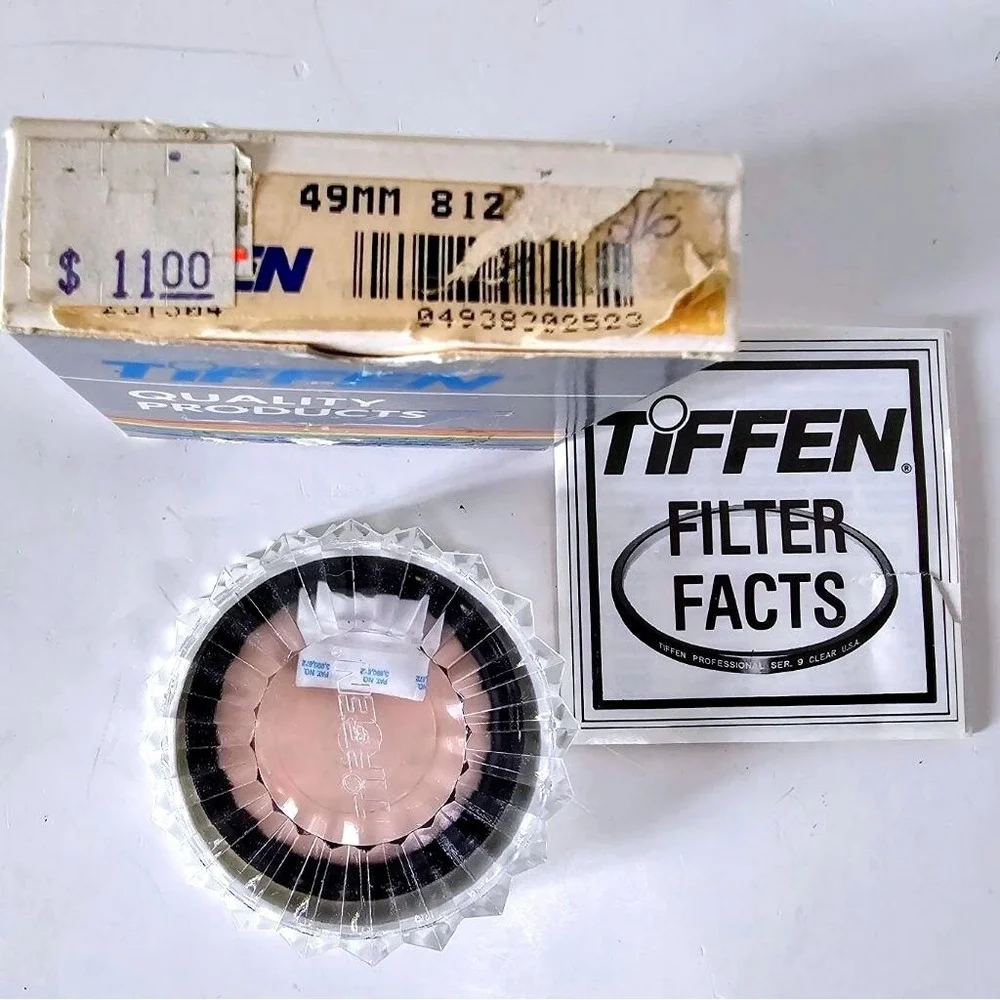 Tiffen Camera Lens Filter 49mm‎ Clear/Black